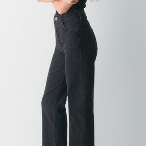 NWT Aritzia Denim Forum The Arlo Hi-Rise Straight Jean Size 29, Black Eyeliner